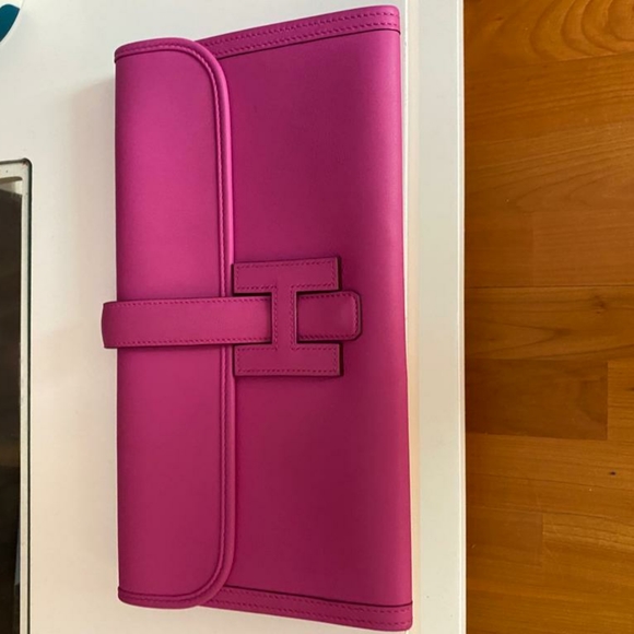 hermes jige magnolia authentic clutch - Picture 3 of 8